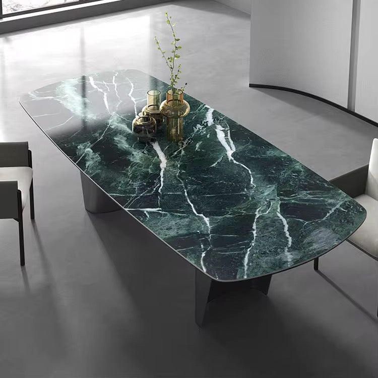 PINKA Double Curved Base Dining Table