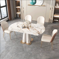 GAZOO Extendable Round Dining Table