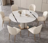 GAZOO Extendable Round Dining Table