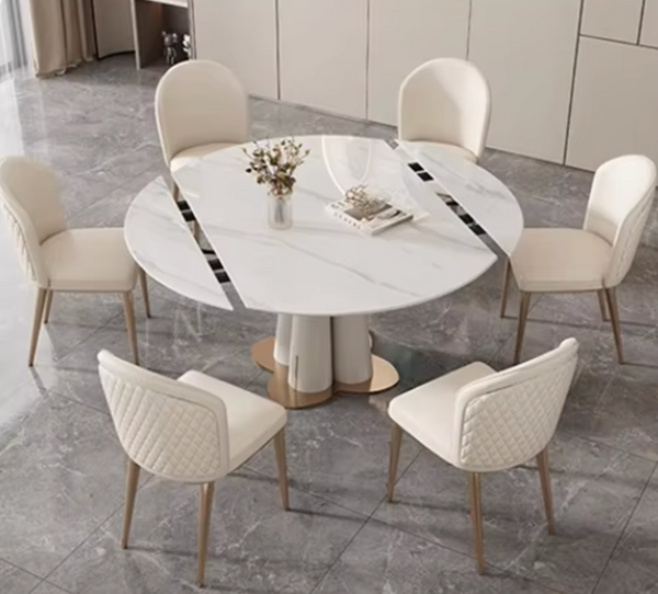 GAZOO Extendable Round Dining Table