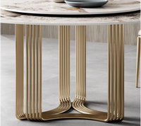 ZOLO Stripy Wavy Base Round Dining Table