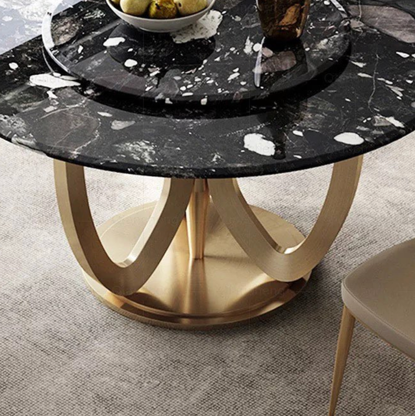KOKO Steel Base Round Dining Table